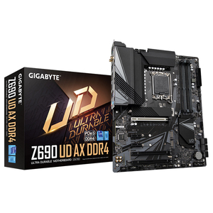 GIGABYTE Z690 UD AX <span class=keywords><strong>DDR4</strong></span> Carte mère usagée supportant un processeur Intel Core 12t/13e génération avec mémoire <span class=keywords><strong>DDR4</strong></span> 128G supportant une prise LGA1700 - Product Image 1