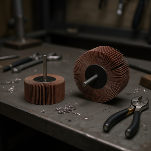 Meule à lamelles Fervi en oxyde d'aluminium sur tige en tissu - Product Image 3