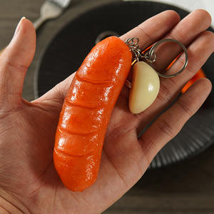 Divertido Llavero de Pierna de Pollo Frito y Ala de Pollo, Mini Colgante Creativo de Comida Simulada, Patatas Fritas, Accesorios para Bolsos y Carteras - Product Image 2