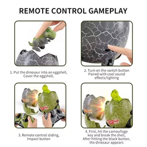Juego de Batalla Multijugador 2.4G, Control Remoto, Huevos de Dinosaurio RC, Disparo de Balas Blandas, Colisión, Autos de Choque con Luces - Product Image 6