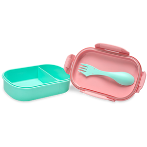 Contenitore per il pranzo rettangolare con posate Sweet Dreams Frie - Base del contenitore per il pranzo rettangolare: 77g Coperchio: 85g Posate: 9g Guarnizione: 12g - Product Image 6
