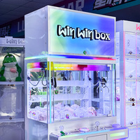 Distributeur de Prémiers à LED Colorés 50 Grilles, Équipement de Distribution de Petits Jouets et Souvenirs pour Salles d'Arcade et Centres de Jeux