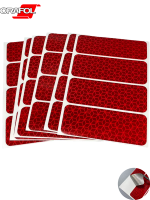 Lámina Reflectante Roja de Alta Visibilidad Oralite VC412, Vinilo Autoadhesivo para Envoltura de Automóviles, Cinta Impermeable de Seguridad Vial