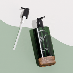 Runxuan 500ml PET bomba de loción botella de champú Gel de ducha embalaje botellas de lavado corporal Color verde 350ml botella de champú personalizada - Product Image 5