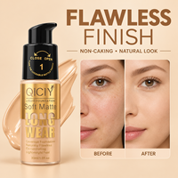 QICIY BB Cream Liquid Foundation 30ml Soft Matte Pengontrol Minyak Tahan Lama Ringan Hasil Alami Grosir OEM ODM Rias Wajah