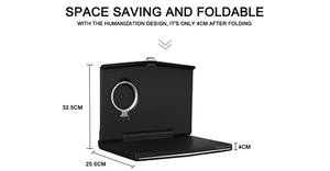 Plateau de siège arrière de voiture <span class=keywords><strong>2</strong></span>-en-1: bureau d'ordinateur portable pliable et plateau de repas, surface antidérapante pour voitures - Product Image 3