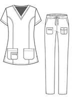 Joggers Verpleegset Rayon Scrubs Uniform Voor Vrouwen Rekbare Schoonheidssalon Spa Uniform Oem Model Gedrukt Technics