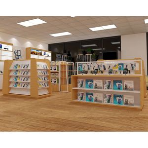 Hiện Đại Gỗ Tùy Chỉnh Gondola Điện Thoại Giá Cửa Hàng Sửa Chữa Trang Trí Điện Thoại Di Động Phụ Kiện Showroom Thiết Kế Điện Thoại Di Động Cửa Hàng Tên - Product Image 3