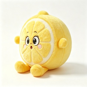 Customized Lemon plush toy,Lemon slice plushie,Fruit plush stuffed animal,Cute lemon plush,Lemon character plush - Product Image 5