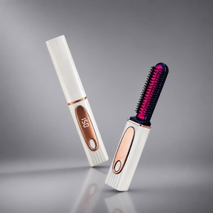 Cepillo Estilizador Inalámbrico Recargable por USB para Flequillo, Sin Cable, Agrega Volumen y Textura a Flequillos Planos, Herramienta para el Cuidado del Flequillo - Product Image 2