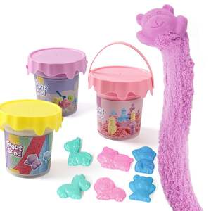 الجذعية لعبة الحسية ماجيك القطن دلو الرمل عدة الإبداعية الفن الرمال اللعب للبنين والبنات - Product Image 1