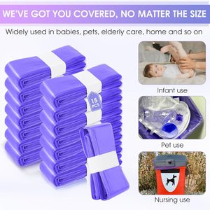 15 pièces de sacs de recharge pour couches Tom Tip, doublures pour poubelle à couches, recharges pour poubelle à couches Genie/<span class=keywords><strong>Angelcare</strong></span>/TomHygiene - Product Image 3
