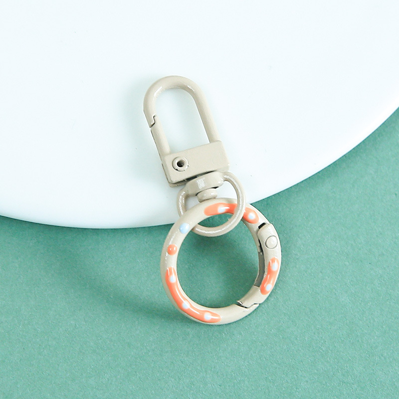 [Brown] Donut-shaped Spring Door Hook
