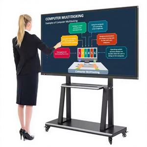 Pizarra Interactiva Inteligente 4K con Tecnología Táctil IR de 55, 65, 75, 86, 98 y 110 Pulgadas, Ideal para Niños y Oficinas - Product Image 1