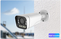 4K 8.0 Mégapixels 2.8-12mm Objectif Varifocal Manuel Iris Outdoor Bullet IP Network POE Camera CCTV Security