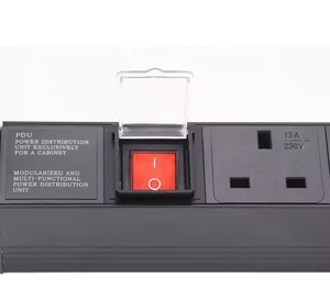 13a 7-Way Verlenging Stekker Stopcontact Multi-Plug Switched Pdu 2M Snoer Koperen Stopcontact Home Office Industrieel Aluminium Cn - Product Image 6