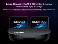 TANIX A3 Android TV BOX 2GB 16GB 4K Set Top Smart Box TV Android 15.0 Smart TV BOX