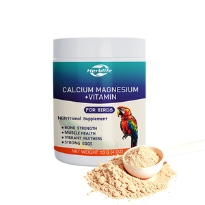 Poudre de calcium et de magnésium de qualité supérieure pour oiseaux, marque privée OEM, pour la force des os et des plumes éclatantes - Product Image 1