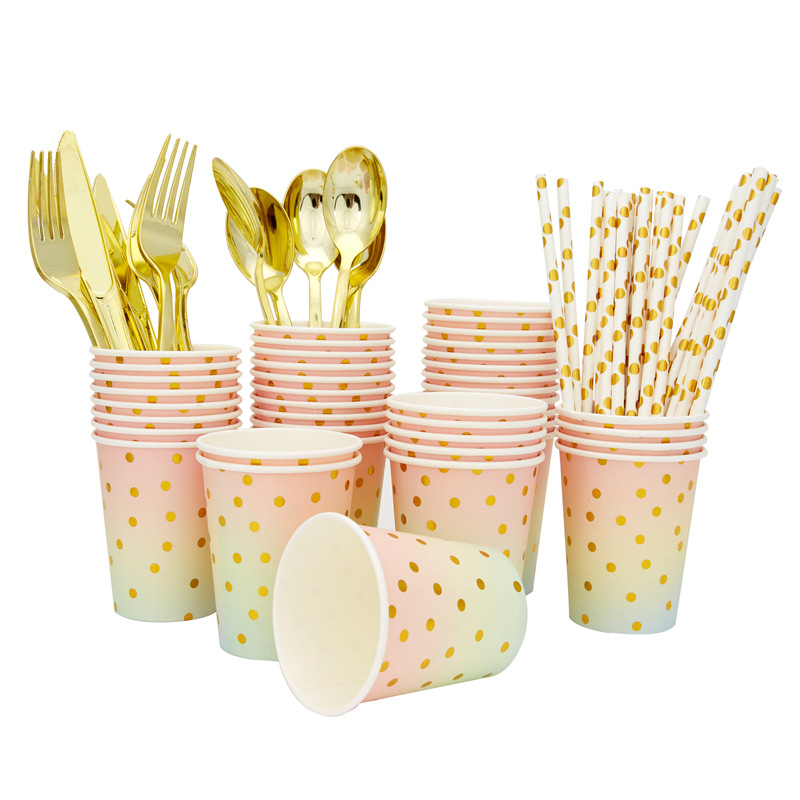 25 vasos de papel de colores