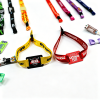 Braccialetti RFID NFC Tessuti Personalizzati OEM ODM con Logo NTAG215 per Eventi, Festival Musicali, Concerti, Carnevale, Spettacoli dal Vivo