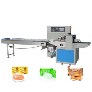 Automatic Flow pillow packing machine sugar instant noddle cookie snack packing machine