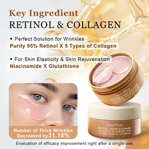 Soins de la peau biologiques anti-âge, éliminer les poches sous les yeux, les cernes, rétinol, collagène, hydratant, patch anti-rides pour les yeux - Product Image 4