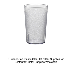 Vaso de Plástico San Plastic Glass 28 cl Transparente, Altura 11 cm, Diámetro 7 cm - Product Image 2