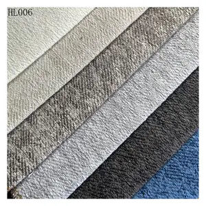Home Textile Flax Linen Upholstery Luxury Fabric Jacquard Polyester Linen