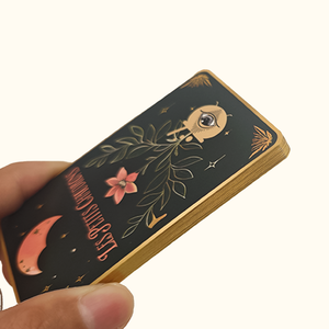 Fábrica de Proveedores Chinos: Baraja de <span class=keywords><strong>Cartas</strong></span> del <span class=keywords><strong>Tarot</strong></span> Oracle con Impresión Personalizada y Borde Dorado, Venta Caliente - Product Image 2