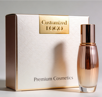 Boîte d'emballage cosmétique recyclable avec logo personnalisé et effet laser holographique pour crème visage et crème contour des yeux – Idéale pour les marques de maquillage tendance