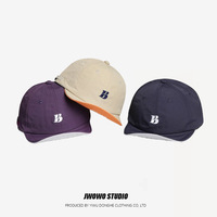 Fabricante de Gorras Personalizadas, Gorra de Béisbol de Nylon de Secado Rápido con Visera Corta, Bordado 'B', Plegable, Ajustable, Protección Solar, Verano
