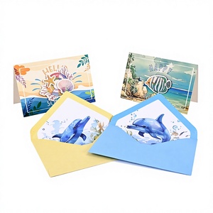 Juego de Tarjetas de Felicitación Navideñas de Estilo Occidental con Impresión a Color Personalizada de Sailen, Logotipo Personalizado, Hermoso y Artístico - Product Image 5