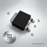 NK DMN10H220LK3-13 100V 15A N Channel MOSFET TO-252-3L Paket SMD Transistor Daya untuk Sirkuit Pengalih