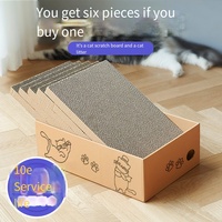 Haute qualité chat jouet interactif chat planche à gratter papier ondulé chat planche à gratter avec boîte