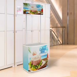 Mesa de Exhibición para Ferias Comerciales, Mesa de Publicidad y Promoción, Mesas de Muestreo Plegables de Plástico para <span class=keywords><strong>Marketing</strong></span> y Promoción al Aire Libre - Product Image 2