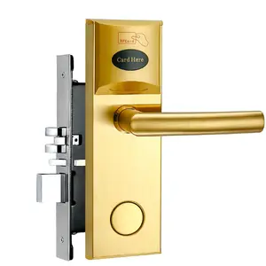Yüksek güvenlik RFID otel kapı kilidi elektronik akıllı anahtar kart ücretsiz kargo ile kapı kilidi yönetim sistemi