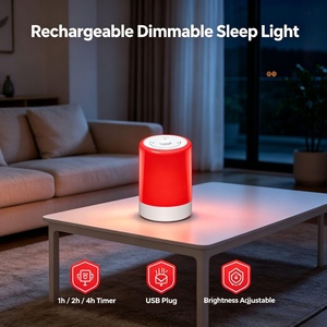 660nm Red Light Therapy Lamp ABS Square Design Skin Rejuvenation Sleep Improvement SAD Therapy for Facial Care Home Use - Product Image 3