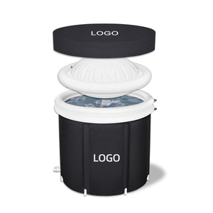 Baignoire à glace pliable portable avec refroidisseur et filtre à double vanne, nouveau design 2026 - Product Image 2