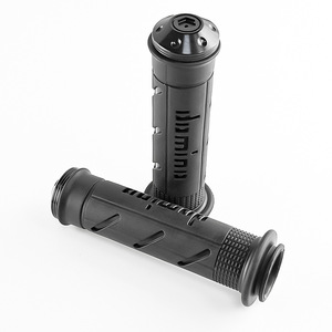 Poignées de guidon de moto Qiangye en caoutchouc noir, antidérapantes, absorbant les chocs, résistantes à l'usure, protection du guidon - Product Image 3