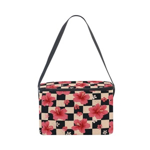 Hawaii Checkered Design Simple Small Portable Cooler Bag Custom Logo Eco-Friendly Insulated Cooler Bag for Family Camping Picnic - Product Image 1