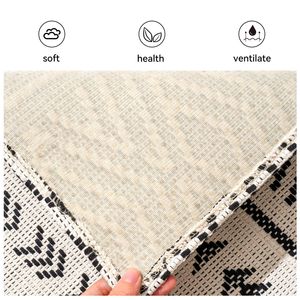 Alfombra de cocina con patrón geométrico, poliéster, algodón, rectangular, antideslizante, alfombra para pasillo, Desert Star - Product Image 4