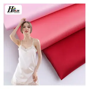 Silk 50d 75d Shiny Spandex Satin Fabric Dubai Satin Fabric For Garment Dress