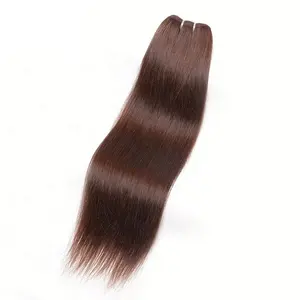 وصلة شعر ريمي برازيلي خام 100% وصلات شعر مستقيمة خصلات شعر محاذاة مع البشرة