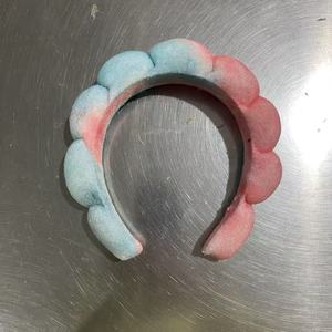 Bandeaux en éponge à bulles en tissu éponge avec logo personnalisé, couleur unie, doux, pour le spa, pour femmes, maquillage, soin <span class=keywords><strong>de</strong></span> <span class=keywords><strong>la</strong></span> peau - Product Image 5