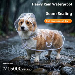 Impermeabile Riflettente Minimalista in EVA per Cani di Piccola e Media <span class=keywords><strong>Taglia</strong></span> con Cappuccio, Vendita all'Ingrosso - Product Image 1