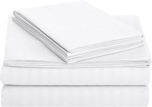 Factory 100% Cotton 1CM Strip Hotel Bed Linen High End Bed <strong>Sheets</strong> Duvet Covers Bedding <strong>Sheet</strong> <strong>Set</strong> - Product Image 2