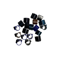 Bague de patte RFID 9 mm robuste en ABS étanche avec puce EM4305 125 kHz lecture/écriture pour colombes et poulets, idéale pour clubs de course de colombes