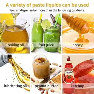 เครื่องบรรจุของเหลวแบบกึ่งอัตโนมัติสำหรับแยม น้ำสลัด ครีม ซอสมะเขือเทศ น้ำผึ้ง ซอสถั่วหวาน แยม ซอสเนยถั่ว - Product Image 2