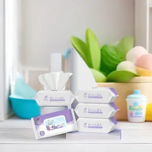 OEM/ODM Low Price Wholesale Organic Spunlace Baby Wipes Alcohol-Free Face And Body Wipes For Household Use