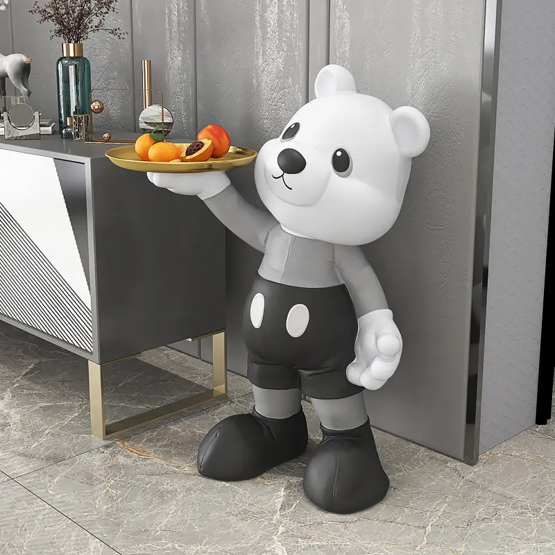Neue kreative Panda Wohnzimmer große Boden Ornamente Veranda Schlüssel empfang TV-Schrank neben Wohn accessoires Großhandel